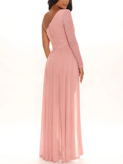 Einschultriger Mesh-Overall