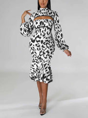 Kleid mit Leopardenmuster