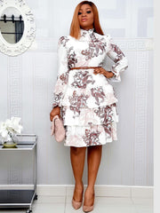 Vestido largo de cintura alta a la moda