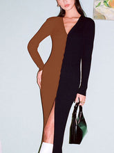 Shoko-Farbblock-Pulloverkleid