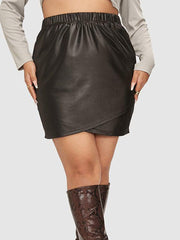 Einfarbig passender Hüftrock