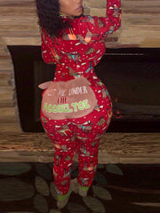 Weihnachtspyjama-Overall