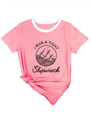 Ich trage ein enges T-Shirt