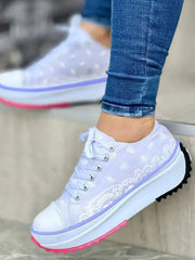 Convas Sneaker mit Farbblockmuster