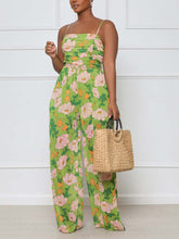 Mono con tirantes finos y estampado floral