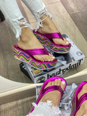 Cuñas retro con puntera recortada