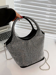 Cartera de fiesta con diamantes de imitación