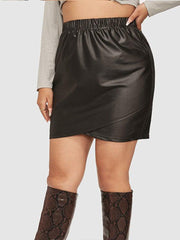 Einfarbig passender Hüftrock