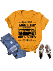 T-Shirt mit Aufschrift „Take The Trip“