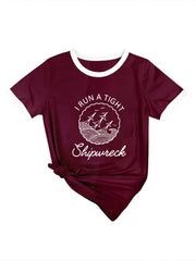 Ich trage ein enges T-Shirt