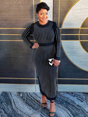 Elegante vestido de fiesta con diamantes de imitación