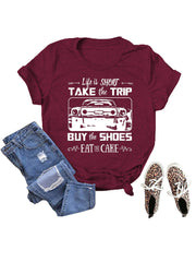 T-Shirt mit Aufschrift „Take The Trip“