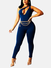 Jumpsuit mit One-Shoulder-Ausschnitt und Cut-Outs