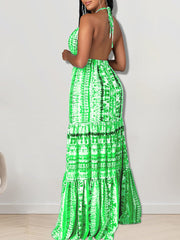 Halter Casual Maxi Dress