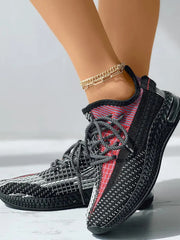 Zapatillas deportivas con cordones y diseño en bloques de color