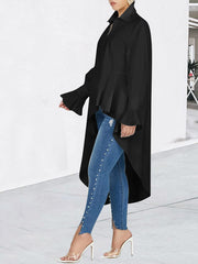 Blusas con volantes y dobladillo alto y bajo