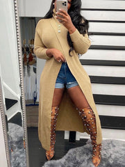 Suéteres tipo jersey con cuello alto y abertura