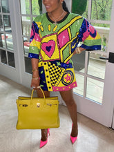 Vestido estampado de lentejuelas