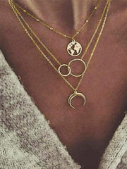 Mond-Mehrfachhalskette