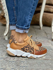 Zapatillas con estampado de leopardo