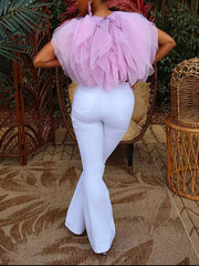 Ärmellose Tülltops