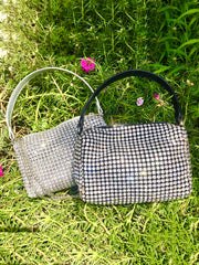 Strass Reißverschlusstasche