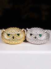 Eule Hip Hop Iced Zirkon Steine Ring