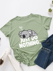 Süßes lockeres T-Shirt mit Koala-Print