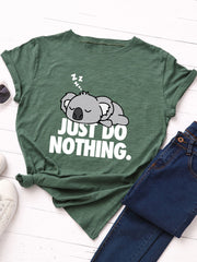 Süßes lockeres T-Shirt mit Koala-Print