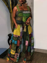 Lässiger Patchwork-Overall in lockerer Passform