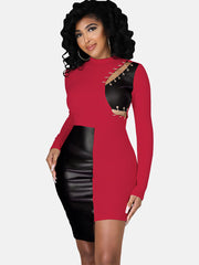 Hollowed Out Asymmetrical Dress