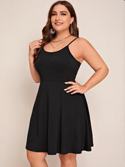 Vestido midi con estampado floral y tirantes finos