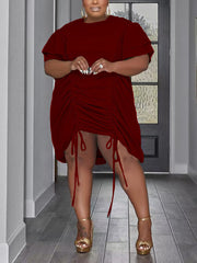 Vestido casual con cordón