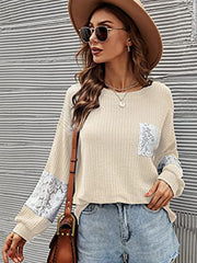 Lace Pullover Knit Top