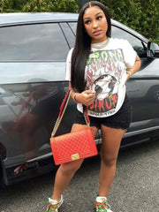 Cooles T-Shirt mit süßem Cartoon-Aufdruck