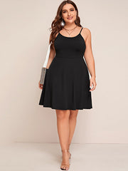 Vestido midi con estampado floral y tirantes finos