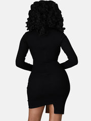 Hollowed Out Asymmetrical Dress