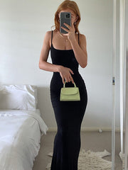 Maxikleid mit Spaghettiträgern