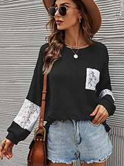 Lace Pullover Knit Top