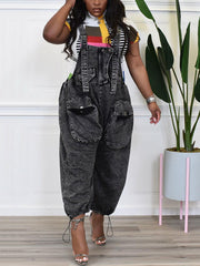 Mono vaquero holgado