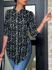 Camisas con botones estampados