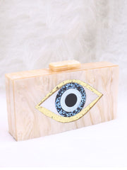 Eye Box-Tasche in Farbblock-Optik