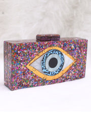 Eye Box-Tasche in Farbblock-Optik