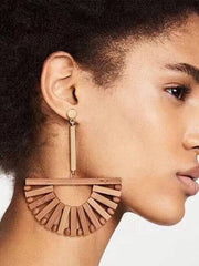 Vintage Hohlholz Ohrringe