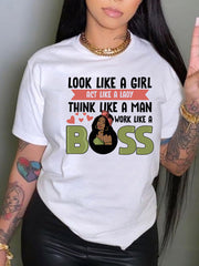 Arbeite wie ein Boss T-Shirt