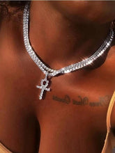Rhinestone Cross Necklace