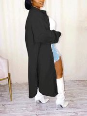 Lässiger einfarbiger Cardigan