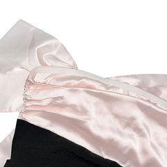 Vestido mini de fiesta ajustado sin tirantes con lazo en color negro