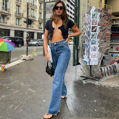 Cropped-Cardigan mit offener Vorderseite und kurzen Ärmeln - Schwarz