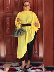 Lässige Chiffontops mit asymmetrischem Saum